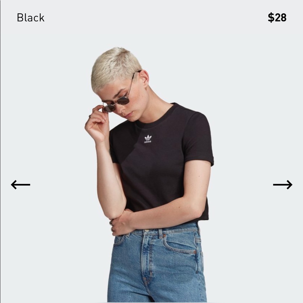 Classics Roll-Up Sleeve Crop Top